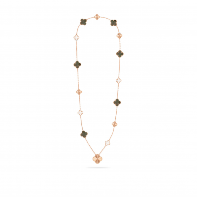 VAN CLEEF ARPELS MAGIC ALHAMBRA TRANSFORMABLE LONG NECKLACE, 15 MOTIFS VCARPGV200